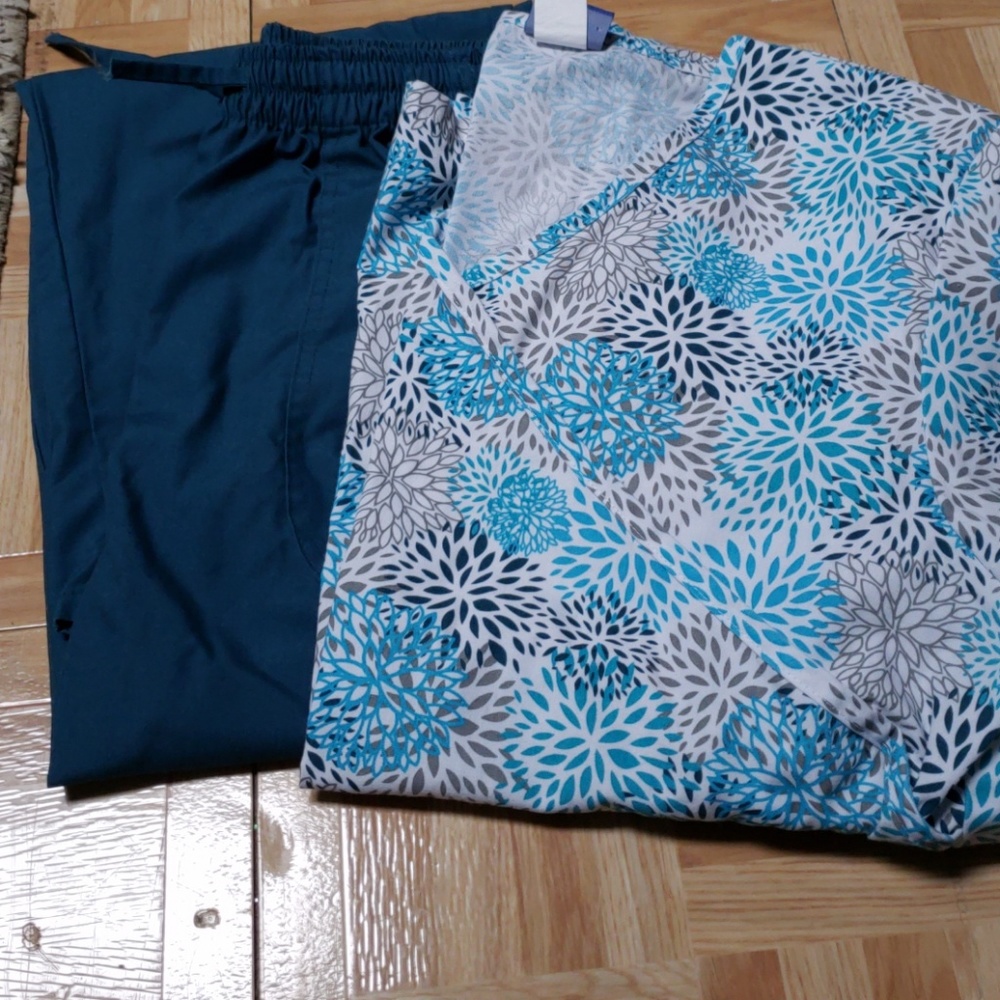 Teal Scrub Set